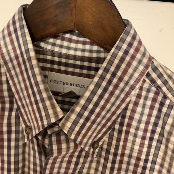 Cutter & Buck men’s button down shirt 100% cotton monogram cuffs business casual - Picture 4 of 6